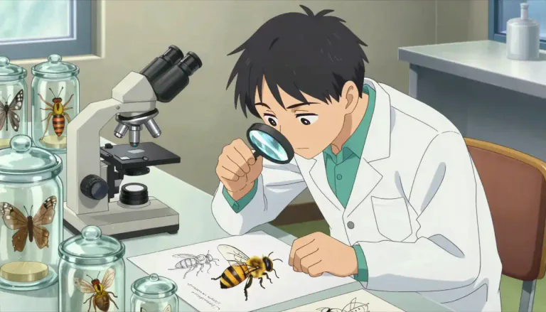 Visual representation of "entomological" - Connected to the study of insects