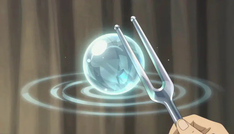 Visual representation of "resonance" - The sound created when something vibrates and creates waves of sound.
