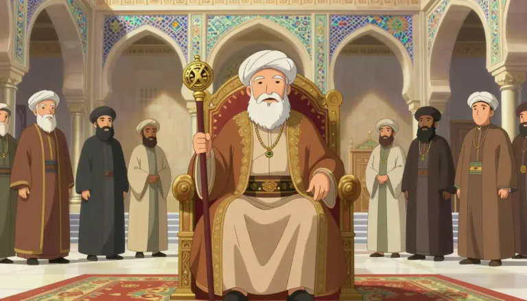 Visual representation of "caliph" - A religious leader in Islam, regarded as the successor of Muhammad.