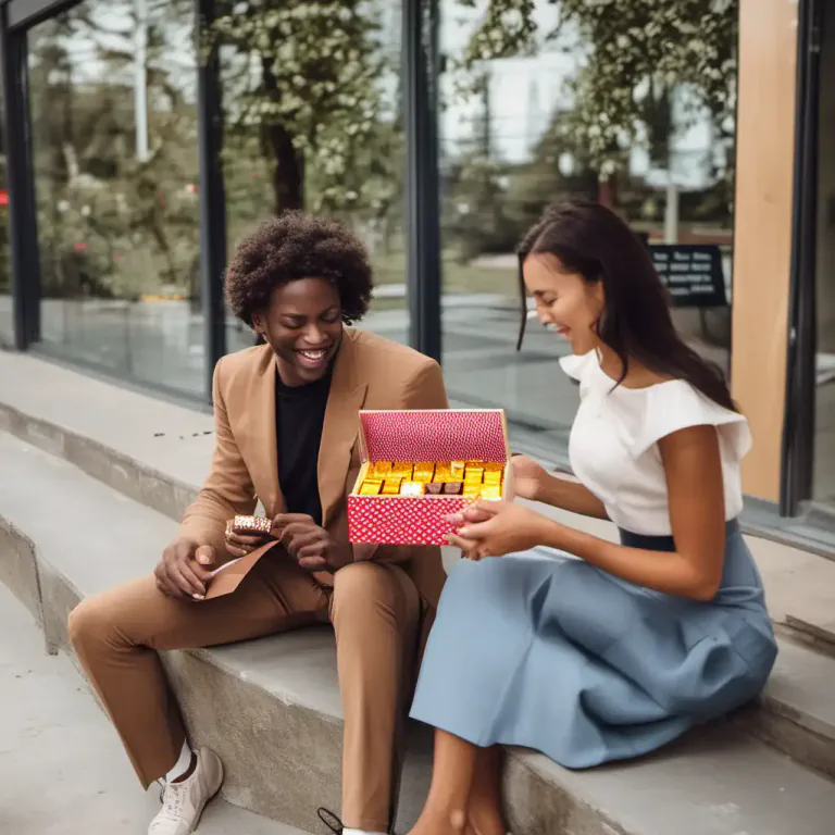 Visual representation of "hand on" - To pass something to someone else through touch