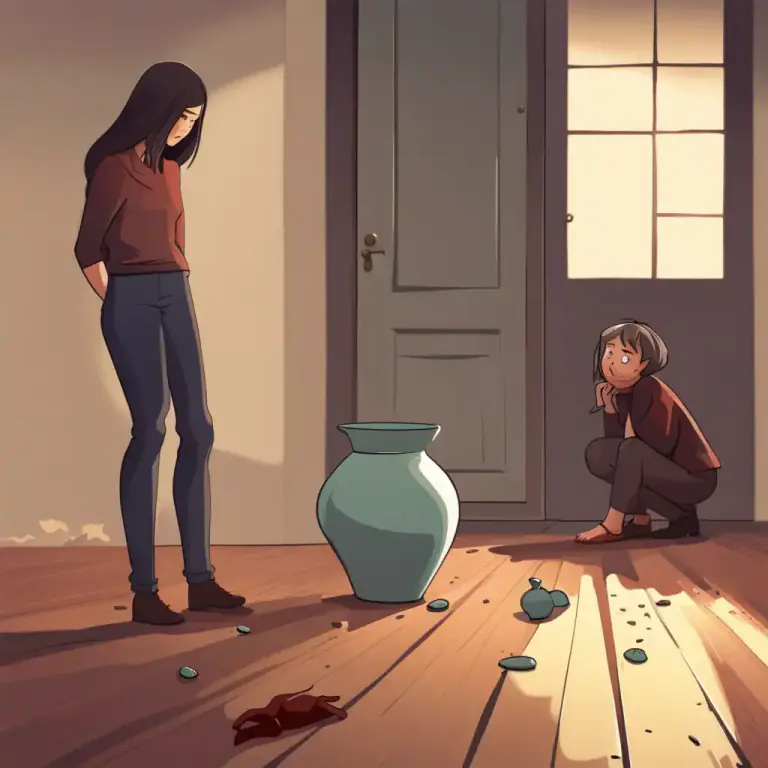 Visual representation of "sort out" - To punish or confront someone over their wrongdoings