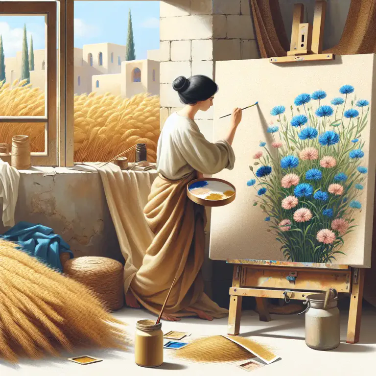 Visual representation of "flax" - The fibers from the stem of the flax plant, used in making linen.