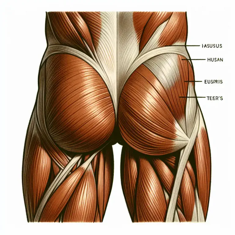 Visual representation of "biceps" - The muscle at the back of the thigh.