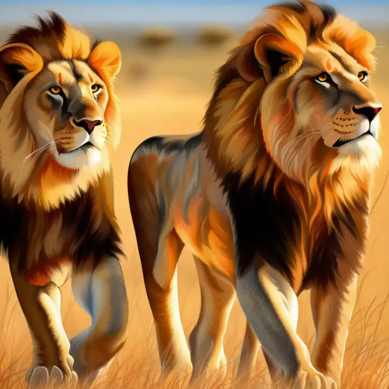 Visual representation of "pride" - A group of lions