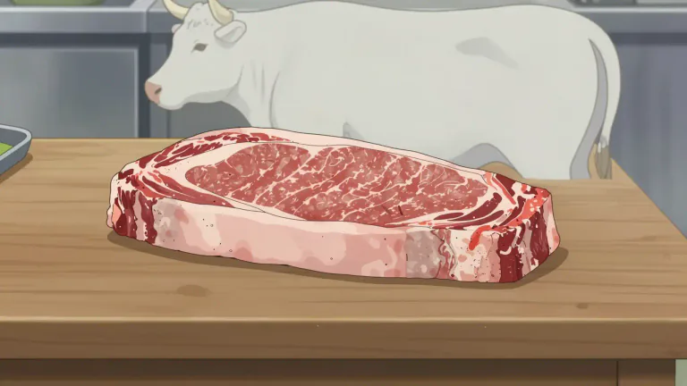 Visual representation of "sirloin" - A cut of meat, especially beef, from the back part of the animal near the tail.