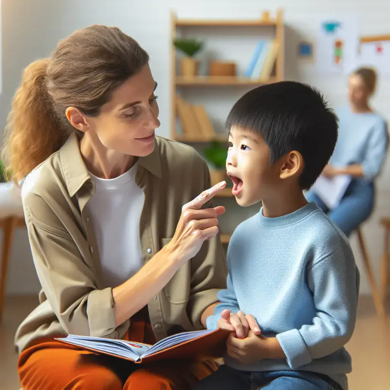 Visual representation of "focalize" - In speech therapy, to correct the placement of voice or speech sounds