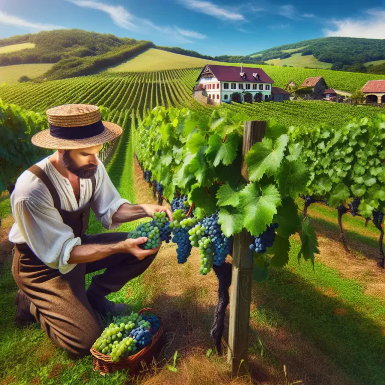 Visual representation of "viticulture" - The cultivation or growing of grapevines, especially for winemaking.