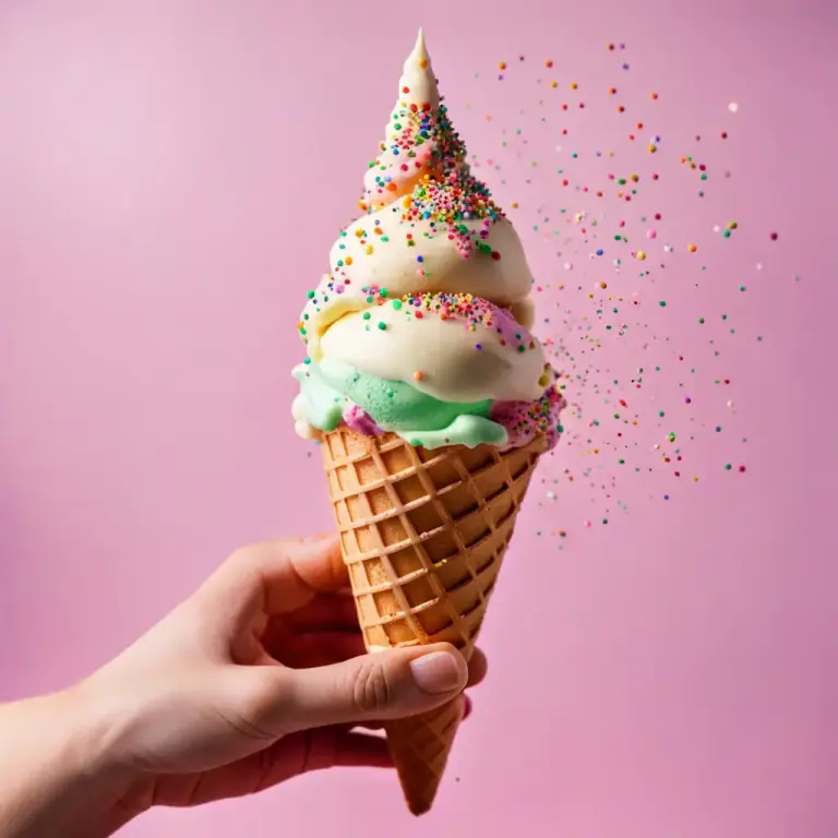 Visual representation of "topping" - To finish something in a special way, usually with something nice or extra.