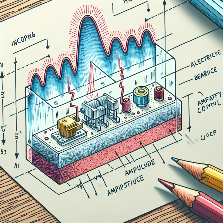 Visual representation of "clipper" - A part of an electric circuit designed to prevent the amplitude of a wave from exceeding a certain level.