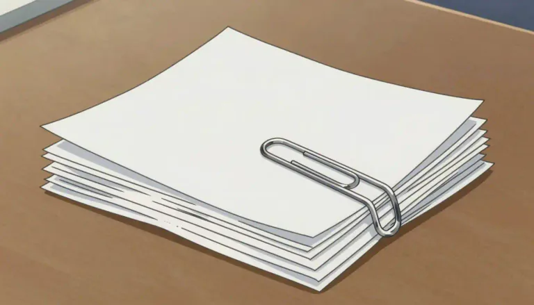 Visual representation of "clip" - A small device, usually made of metal or plastic, used to fasten things together or hold them in position.