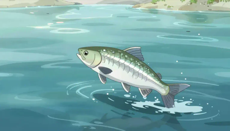 Visual representation of "mullet" - A type of fish that lives in both fresh and salt water