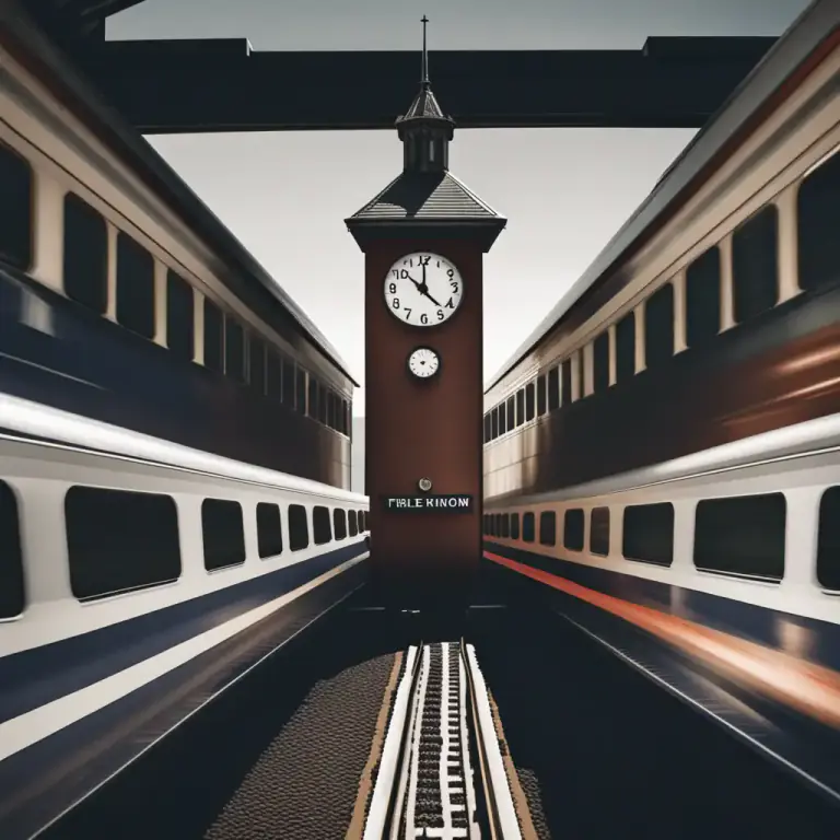 Visual representation of "bang on" - Right on time