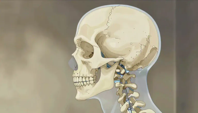 Visual representation of "craniofacial" - Related to both the skull and the face.