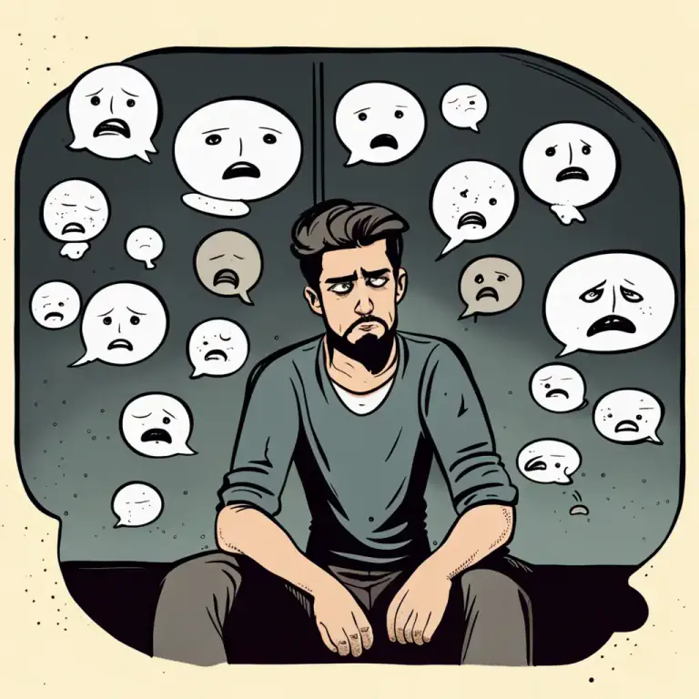 Visual representation of "paranoid" - In medical terminology, a severe mental disorder causing false beliefs, such as thinking everyone is against you, even though it's not true.