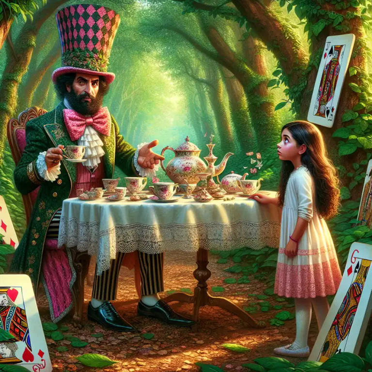 Visual representation of "hatter" - A character from 'Alice's Adventures in Wonderland', known as the 'Mad Hatter'.