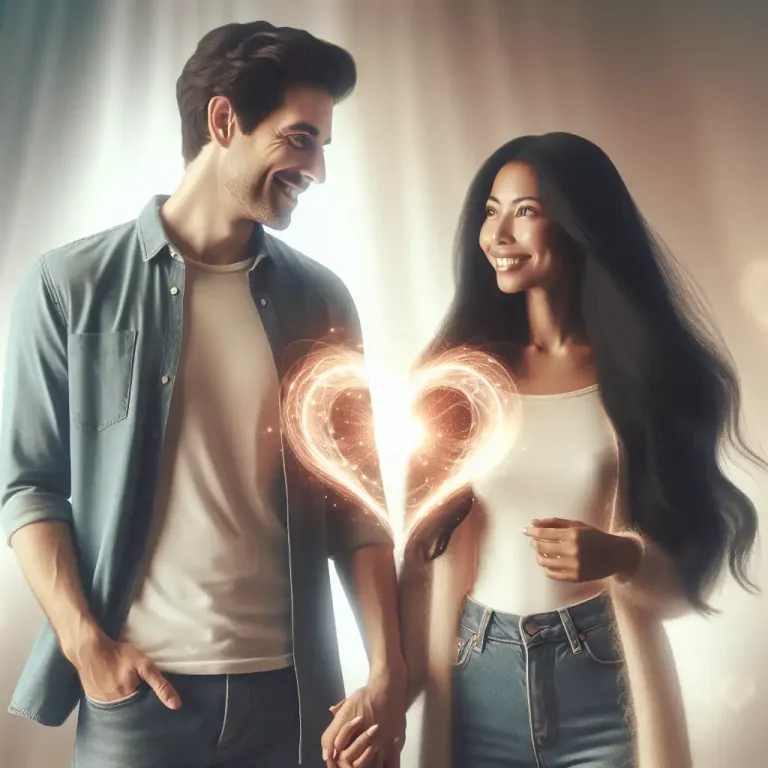 Visual representation of "heterosexual" - Person who is attracted to people of the opposite sex