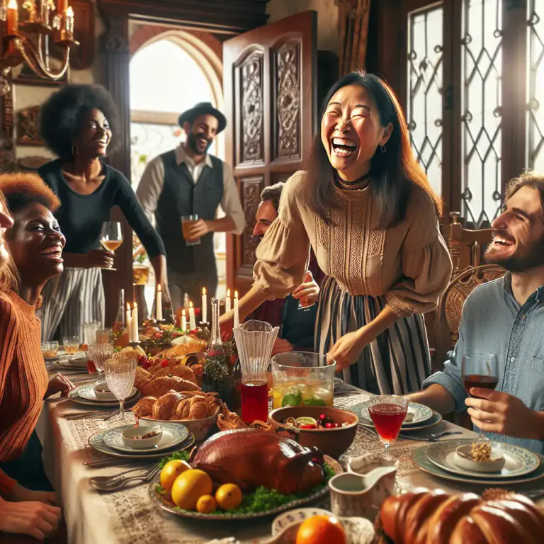 Visual representation of "convivial" - Making others feel welcome and at ease.