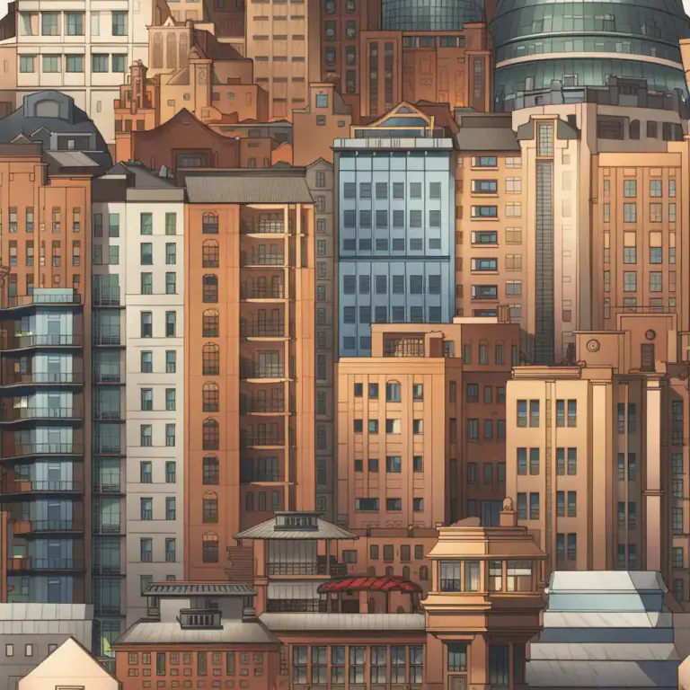 Visual representation of "architecture" - The style in which buildings are designed.