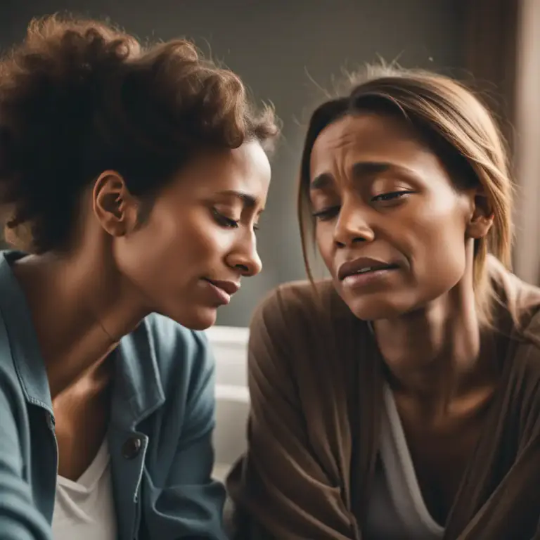 Visual representation of "pour out/open your heart to somebody" - Share your deepest feelings, worries or thoughts with someone