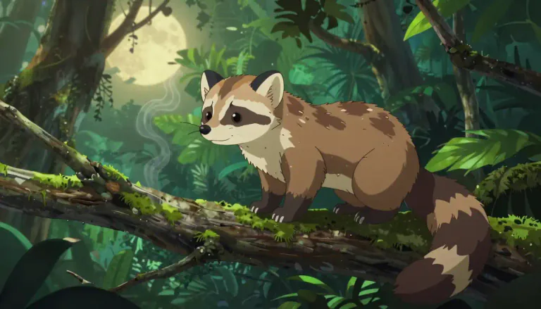 Visual representation of "civet" - A small, tropical mammal known for its fur and musk.