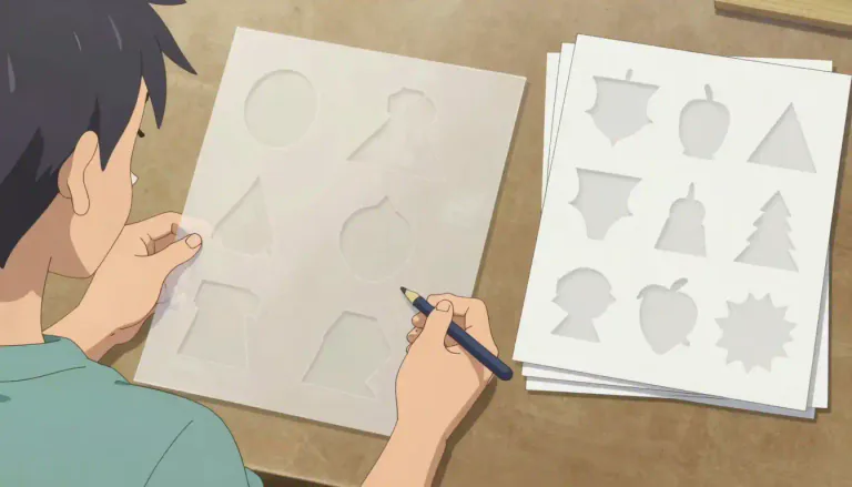Visual representation of "template" - A model or pattern that can be used to create or produce something.