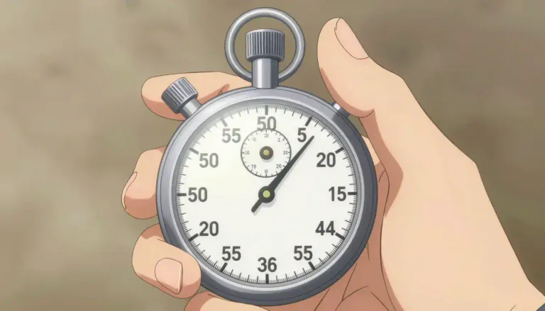 Visual representation of "stopwatch" - A small device used to measure the amount of time something takes.