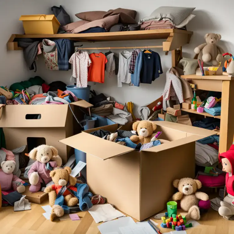 Visual representation of "clean up" - To make a place clean or tidy