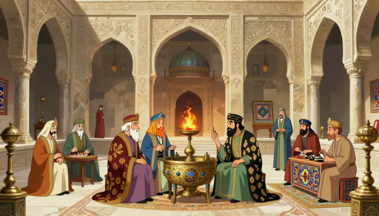 Visual representation of "sassanid" - The Sassanid Empire was the last pre-Islamic Persian Empire, known for its achievements in art, architecture, and governance.