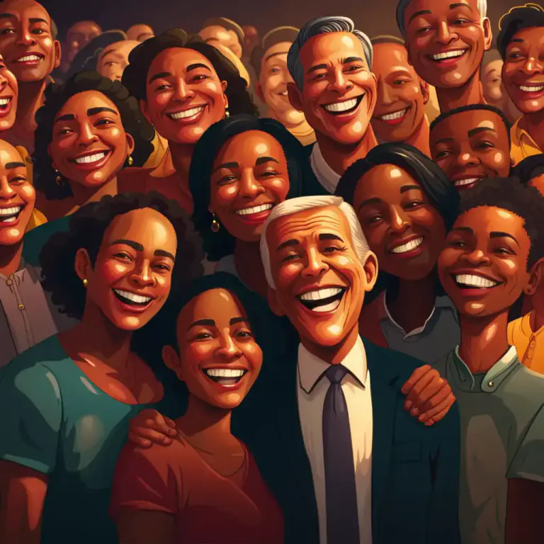 Visual representation of "the feel-good factor" - A sense of positivity and happiness that people feel, usually resulting from enjoyable or successful situations.