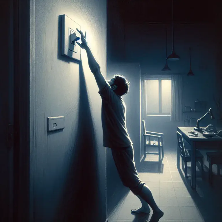 Visual representation of "kill" - To turn off electrical equipment.