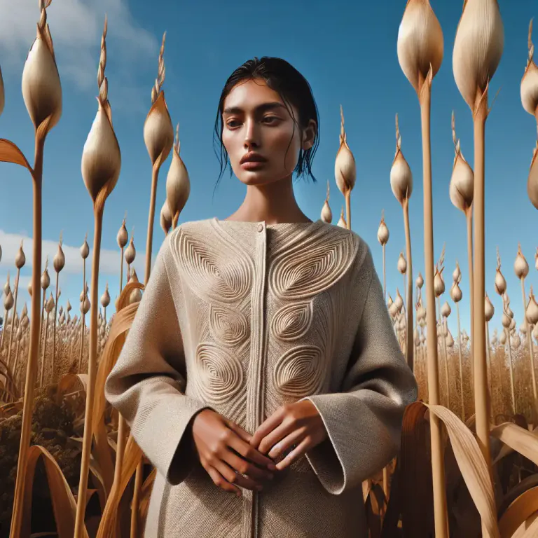 Visual representation of "flaxen" - Made of or resembling flax fibers.