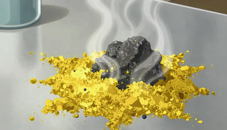 Visual representation of "sulphide" - A chemical compound made up of sulphur and another element or radical