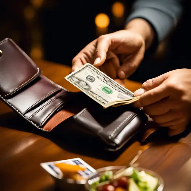 Visual representation of "spring" - To pay for something as a treat for someone.