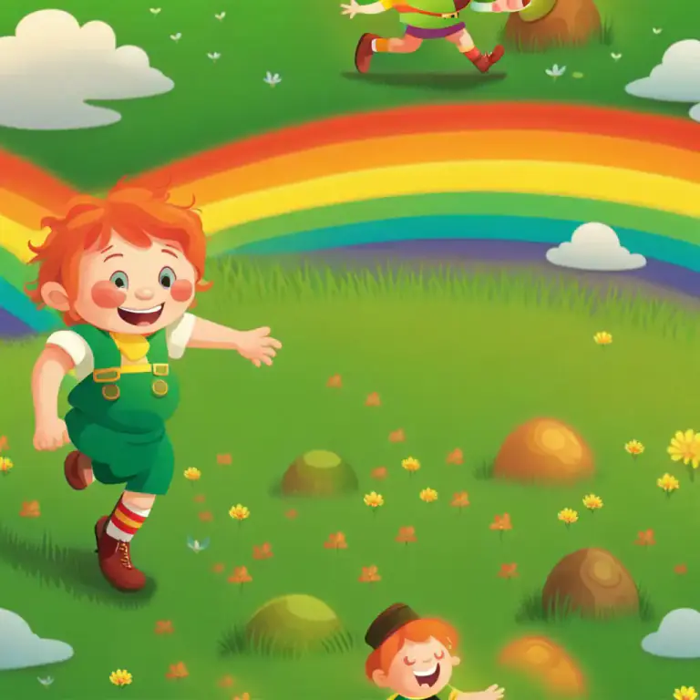 Visual representation of "a crock/pot of gold" - In Irish myths and folklore, a hidden pot of gold is said to be at the end of a rainbow, guarded by leprechauns.