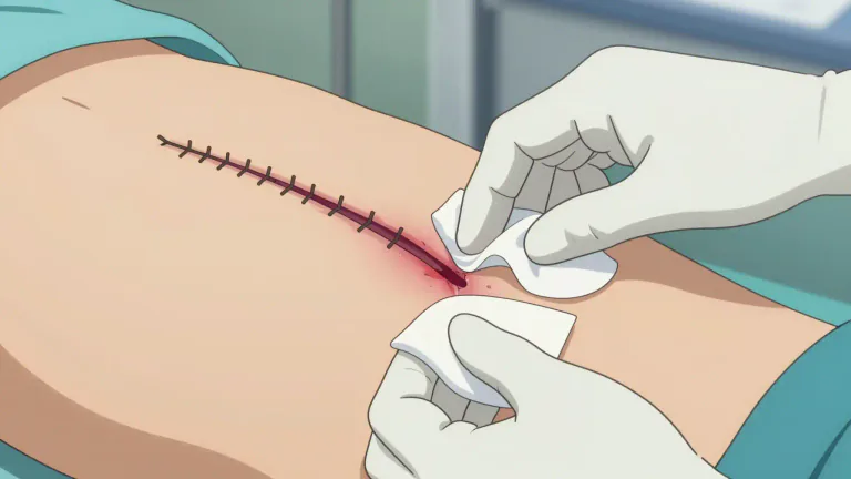 Visual representation of "dehiscence" - Dehiscence refers to the reopening or splitting of a wound or surgical incision that has not healed properly.