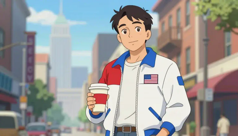 Visual representation of "americano" - Relating to America or the United States.