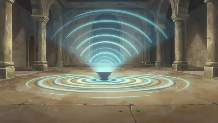 Visual representation of "reverberate" - To echo or have a strong effect