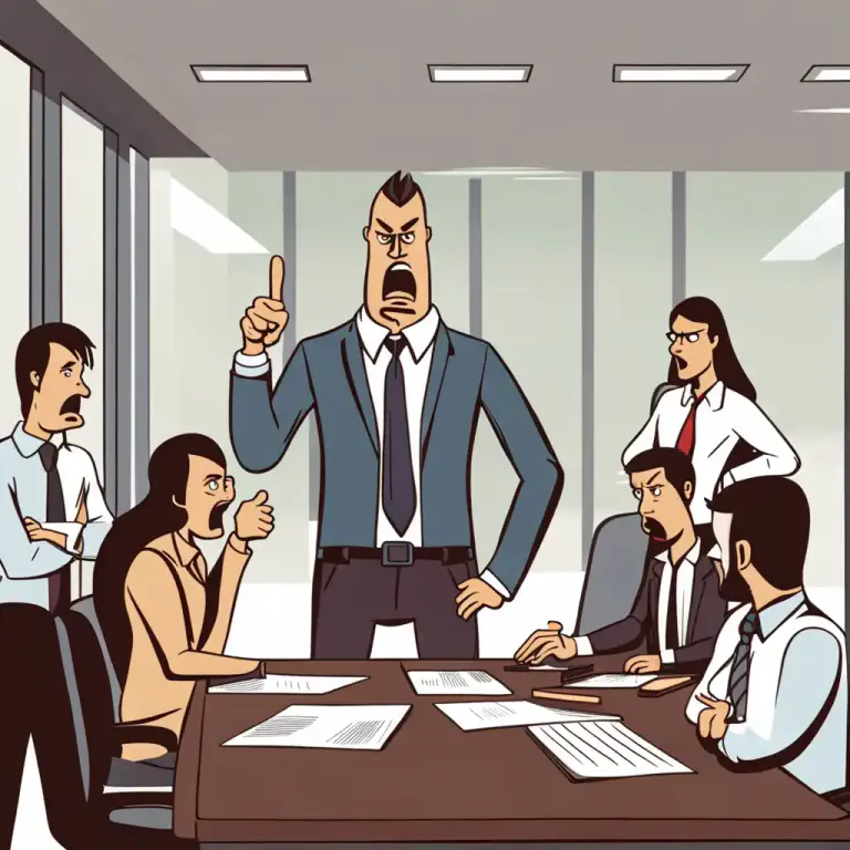 Visual representation of "slap around" - To verbally abuse or criticize someone harshly.