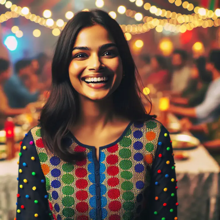 Visual representation of "dotty" - Covered with or characterized by dots