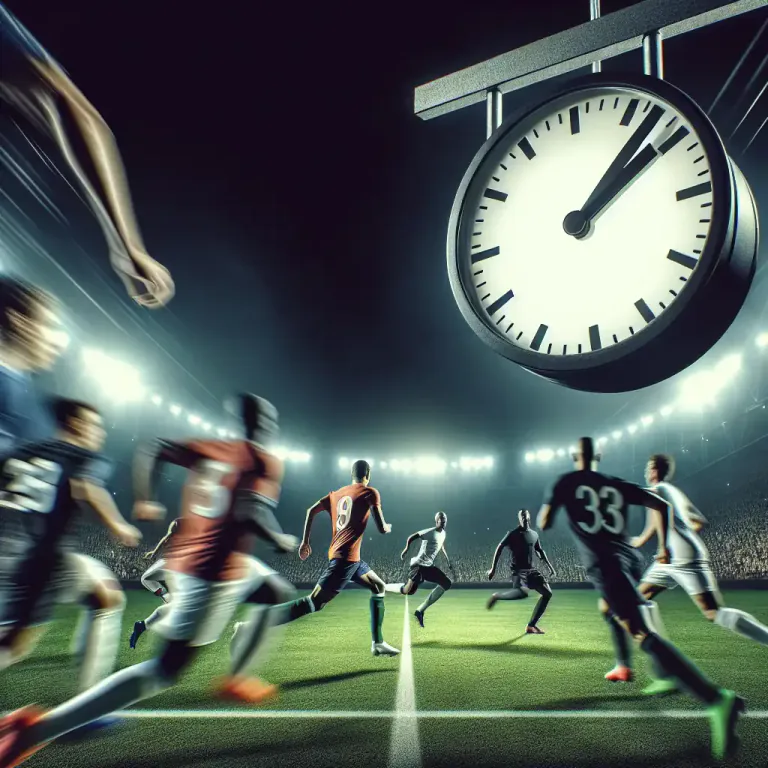 Visual representation of "tempo" - In sport, the speed at which a certain action takes place
