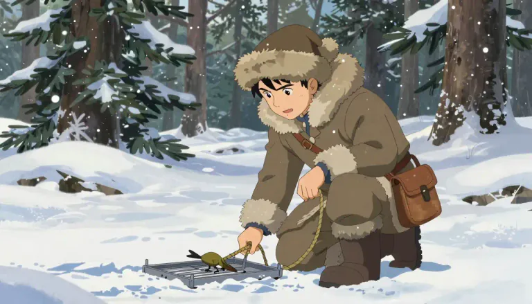 Visual representation of "trapper" - A person who traps animals, especially as an occupation