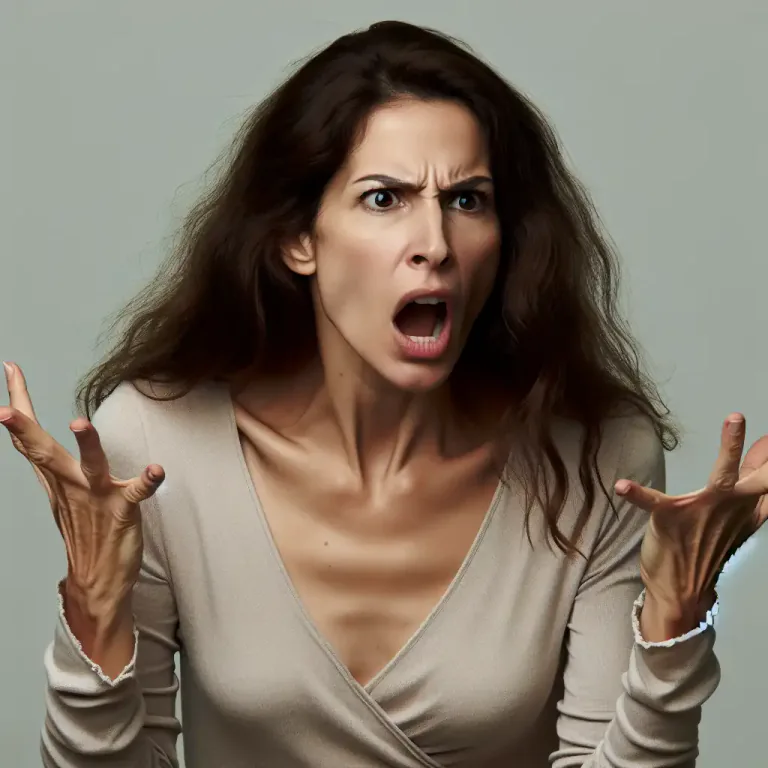 Visual representation of "hotly" - In a way that shows you are angry