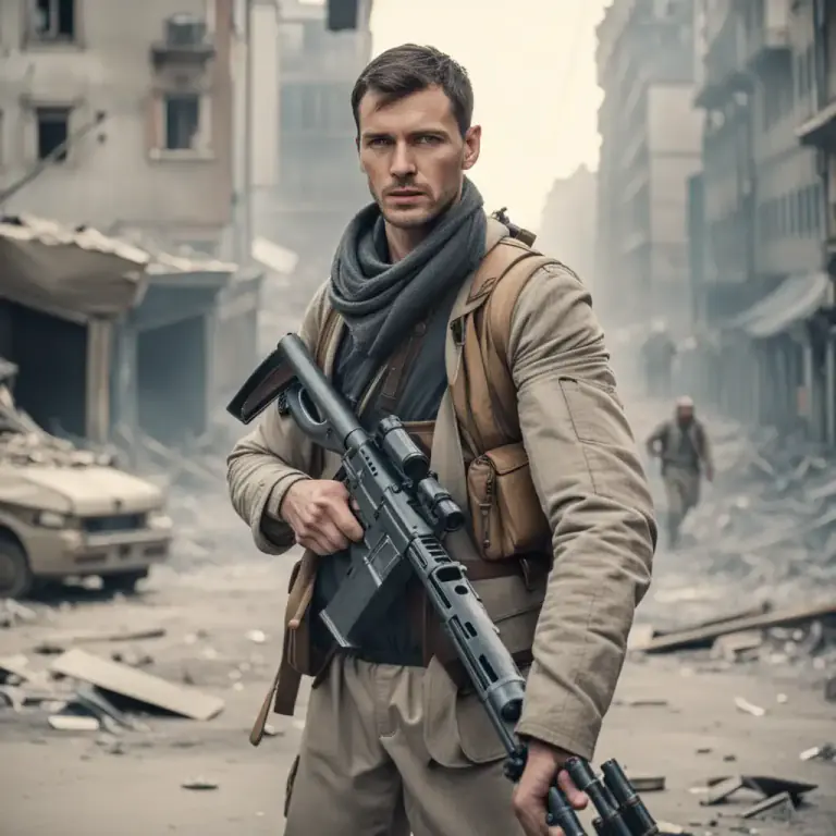 Visual representation of "partisan" - A person who is armed and fights in favor of a group or belief, particularly in times of civil disorder or war, often not part of an official army