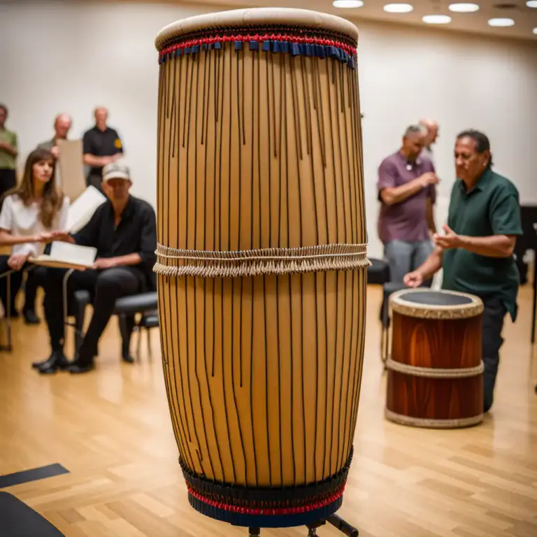 Visual representation of "conga" - A tall, narrow drum that produces a deep sound and is often used in Latin American music.