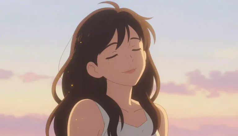 Visual representation of "blissful" - Full of happiness and peace
