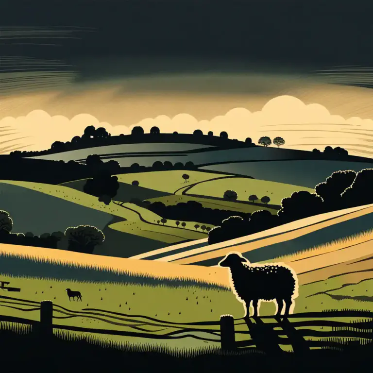 Visual representation of "bleat" - The sound that a sheep makes
