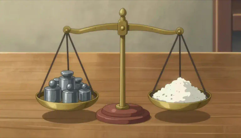 Visual representation of "ounce" - A unit of weight equal to approximately 28 grams