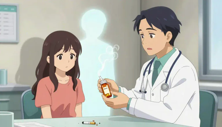 Visual representation of "bupropion" - A medication used to treat depression and to help people stop smoking.