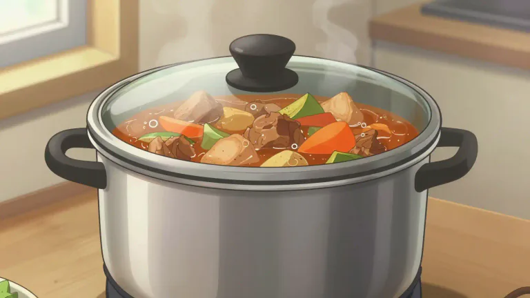 Visual representation of "crockpot" - A crockpot is an electric cooking pot that cooks food slowly at low temperatures, allowing ingredients to blend flavors over time.