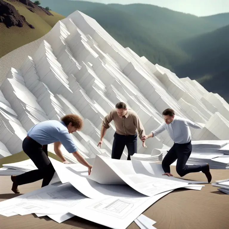 Visual representation of "uphill" - If something is an uphill battle or struggle, it is difficult because there are a lot of obstacles